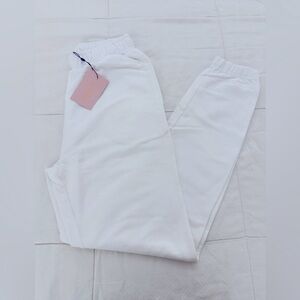 Missguided White Jogger Pants